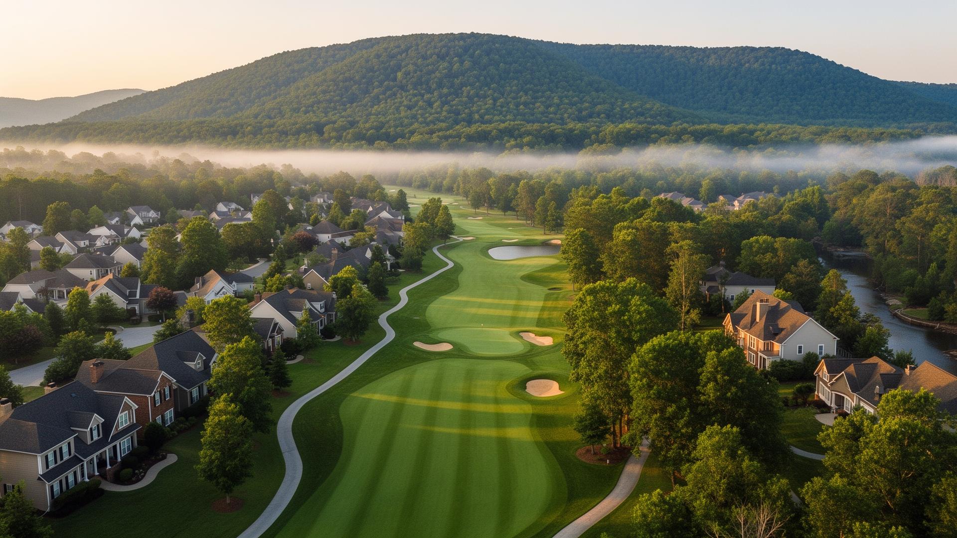 Hampton Cove neighborhood in the Huntsville, Alabama metro area